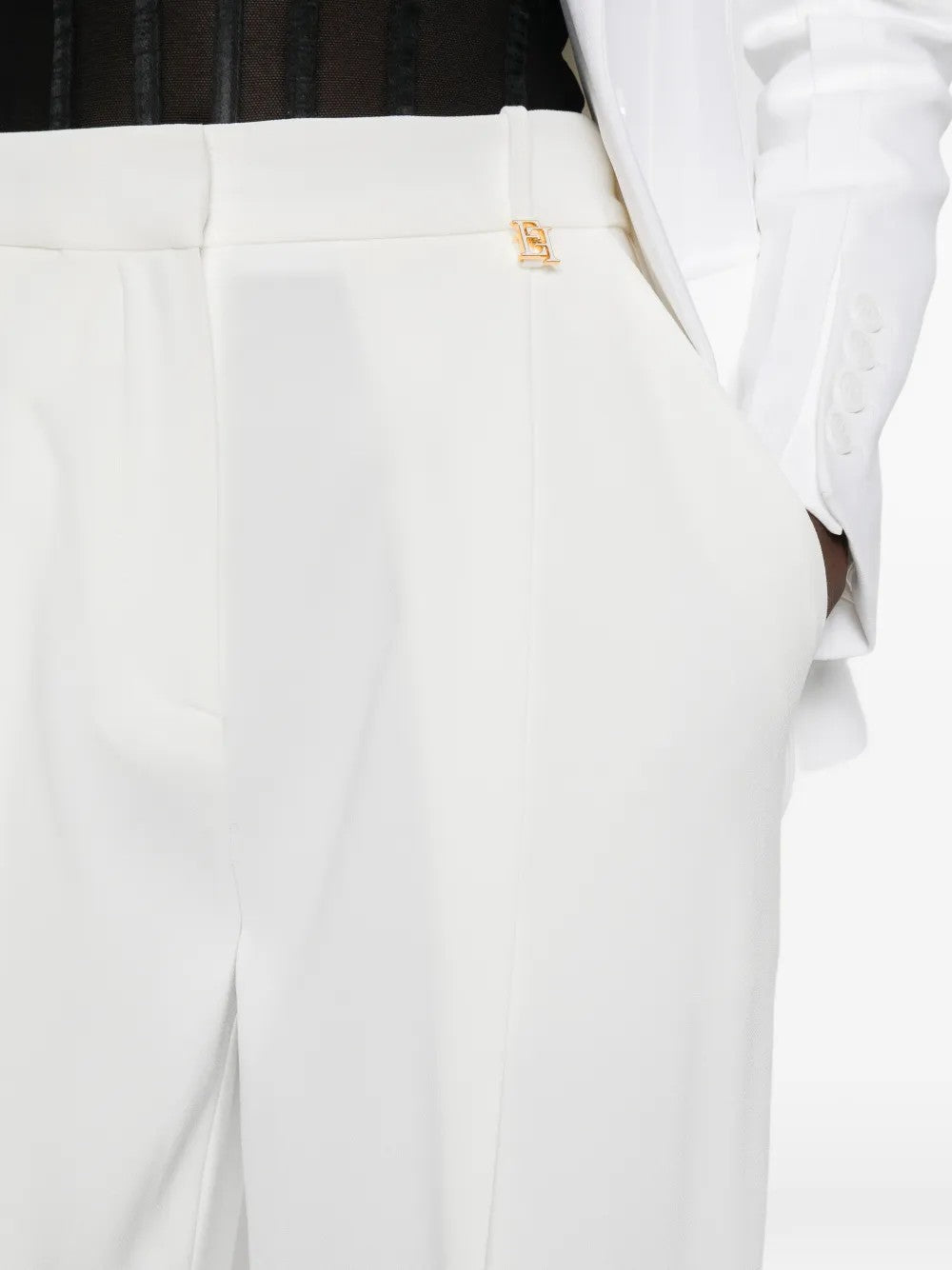 Elisabetta Franchi PANTALONI Bianco
