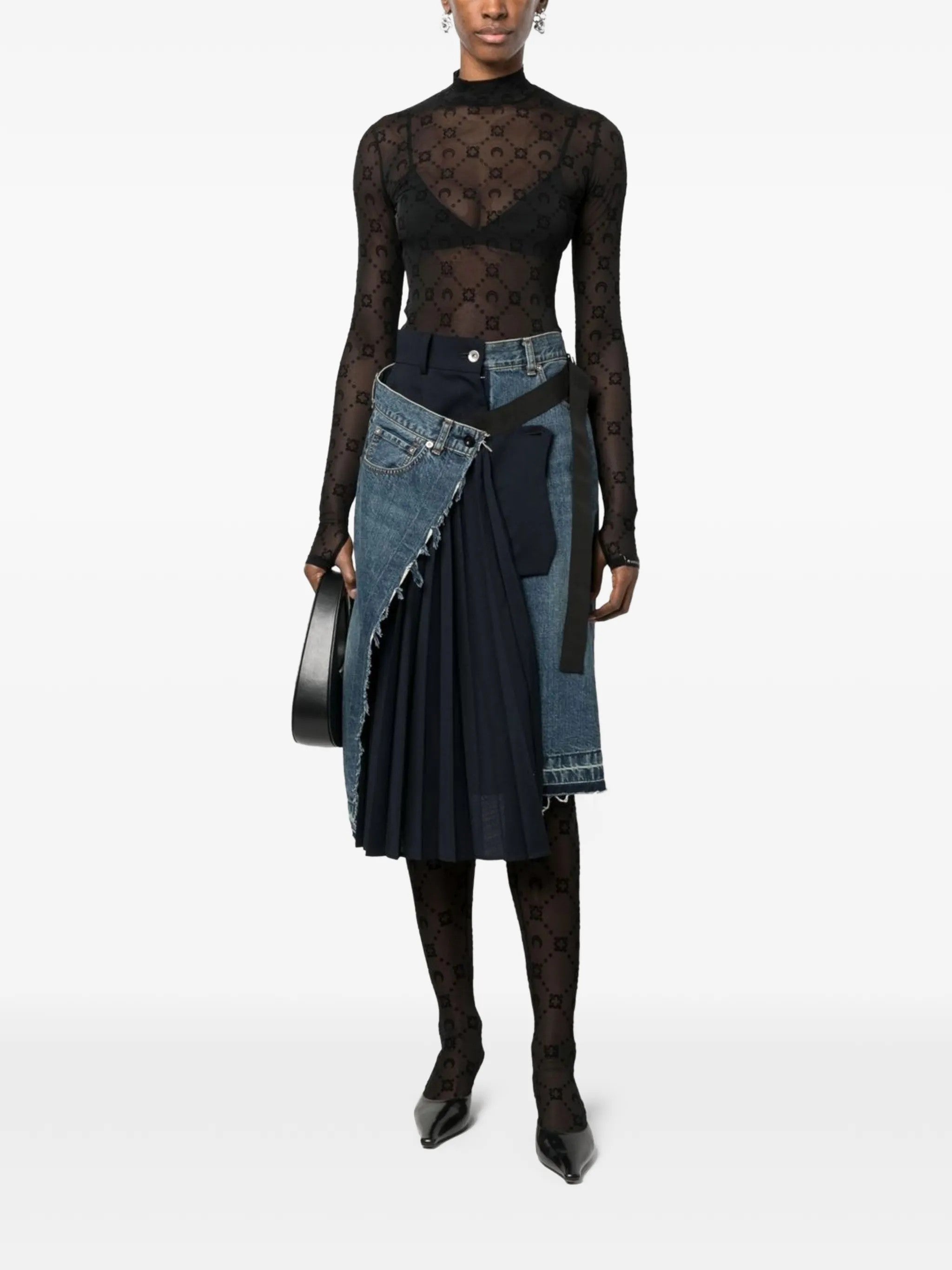Marine Serre TOP Nero