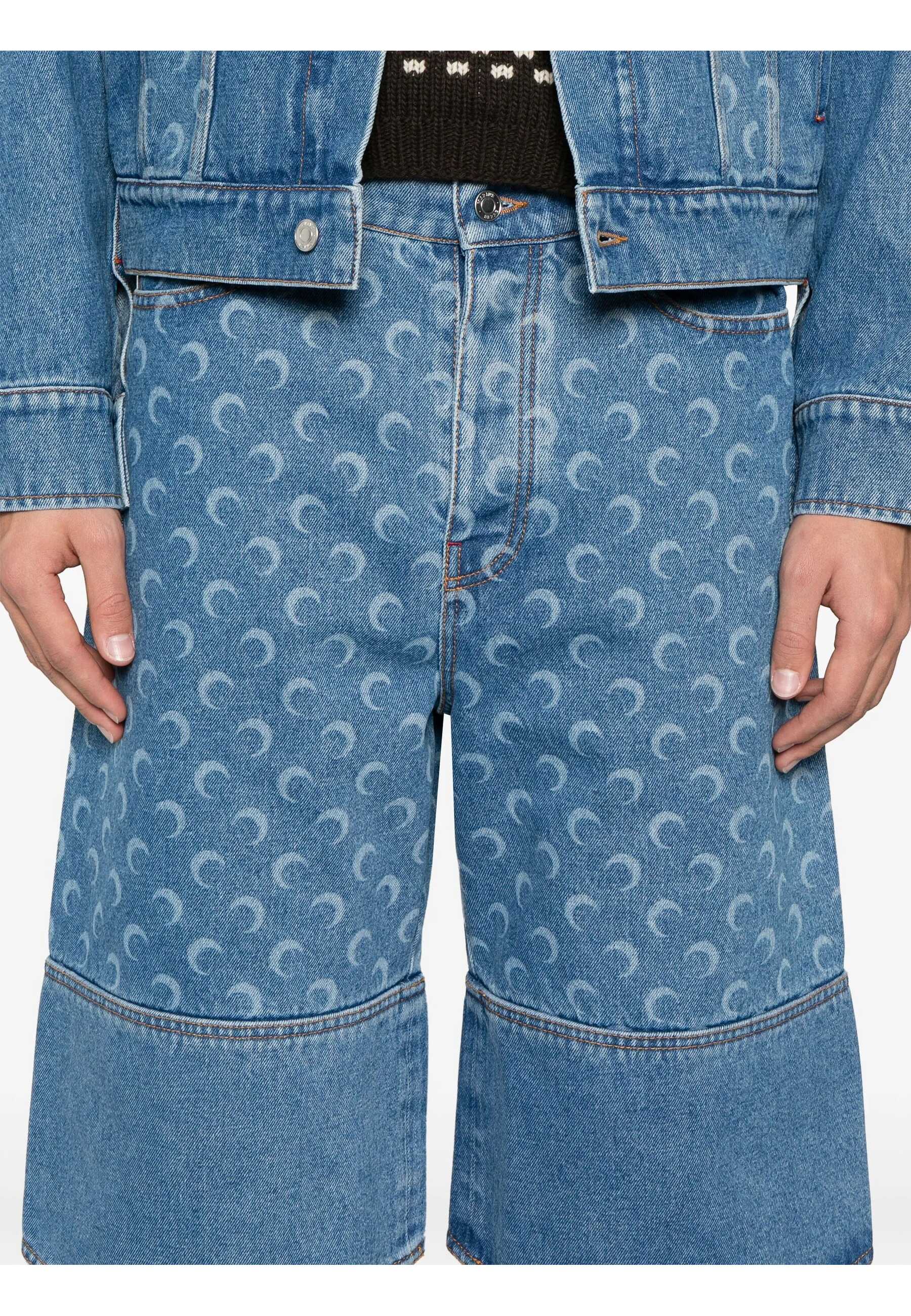 Marine Serre PANTALONI Blu