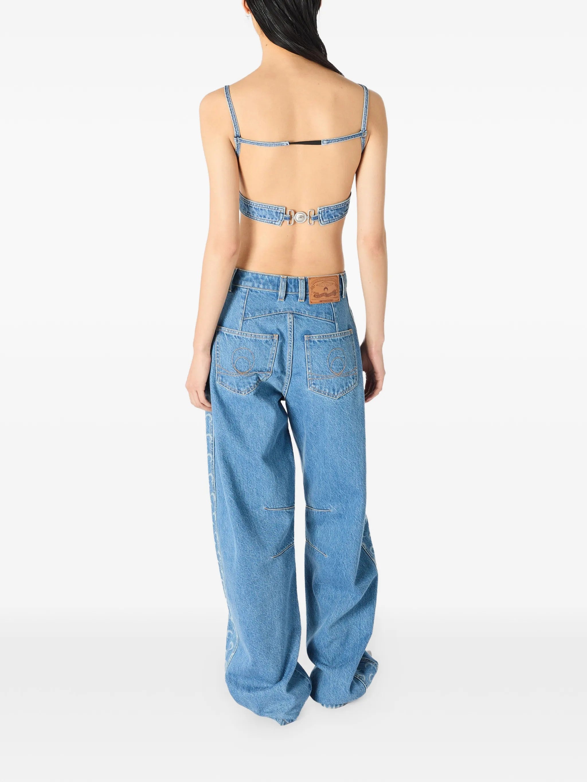 Marine Serre TOP Blu