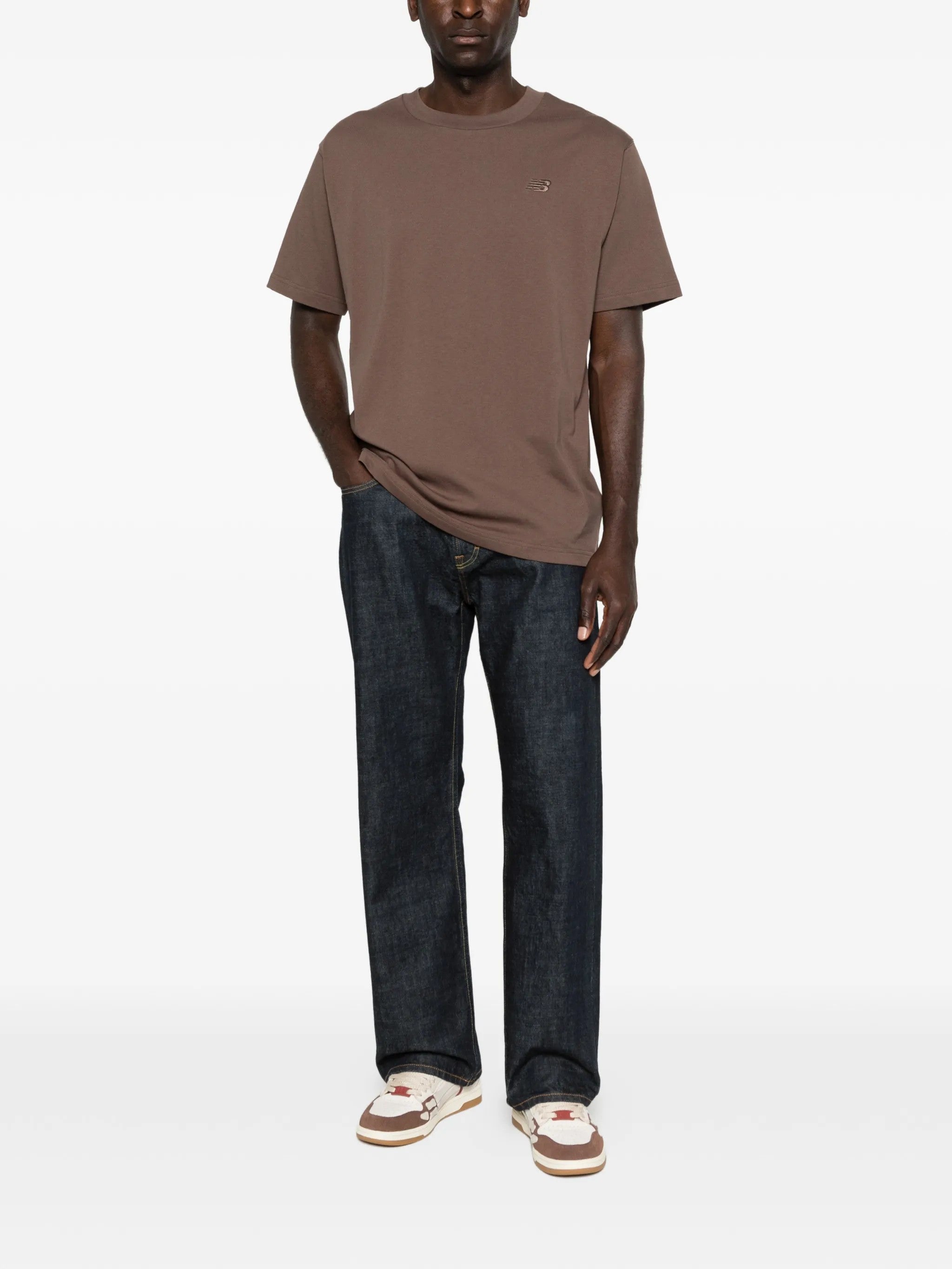 New Balance T-SHIRT Marrone