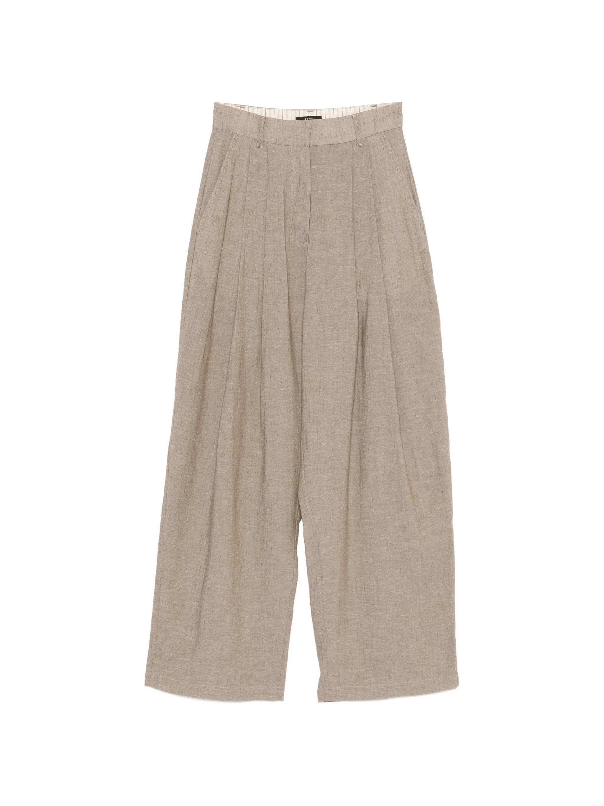 Eleh PANTALONI Marrone