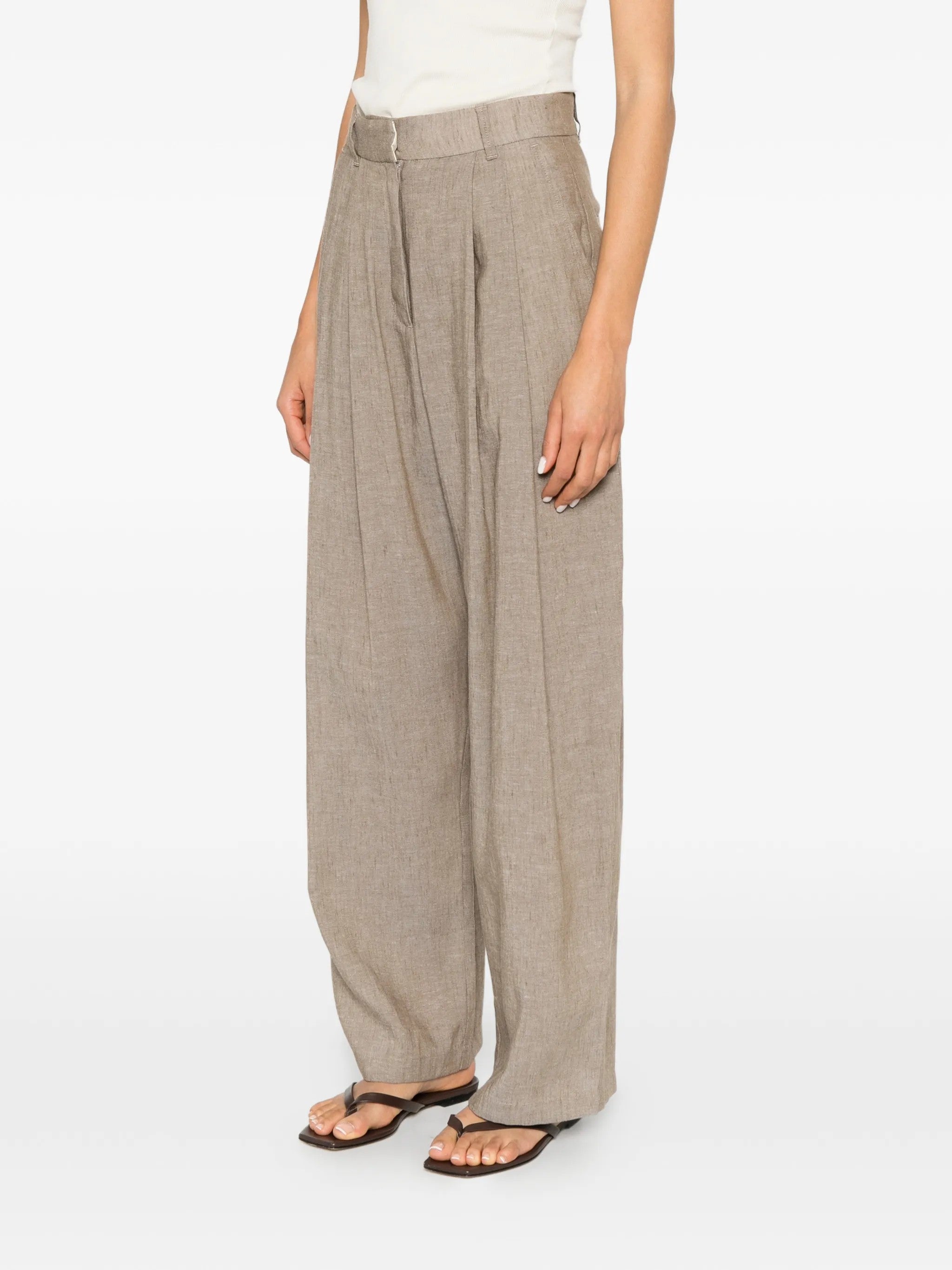 Eleh PANTALONI Marrone