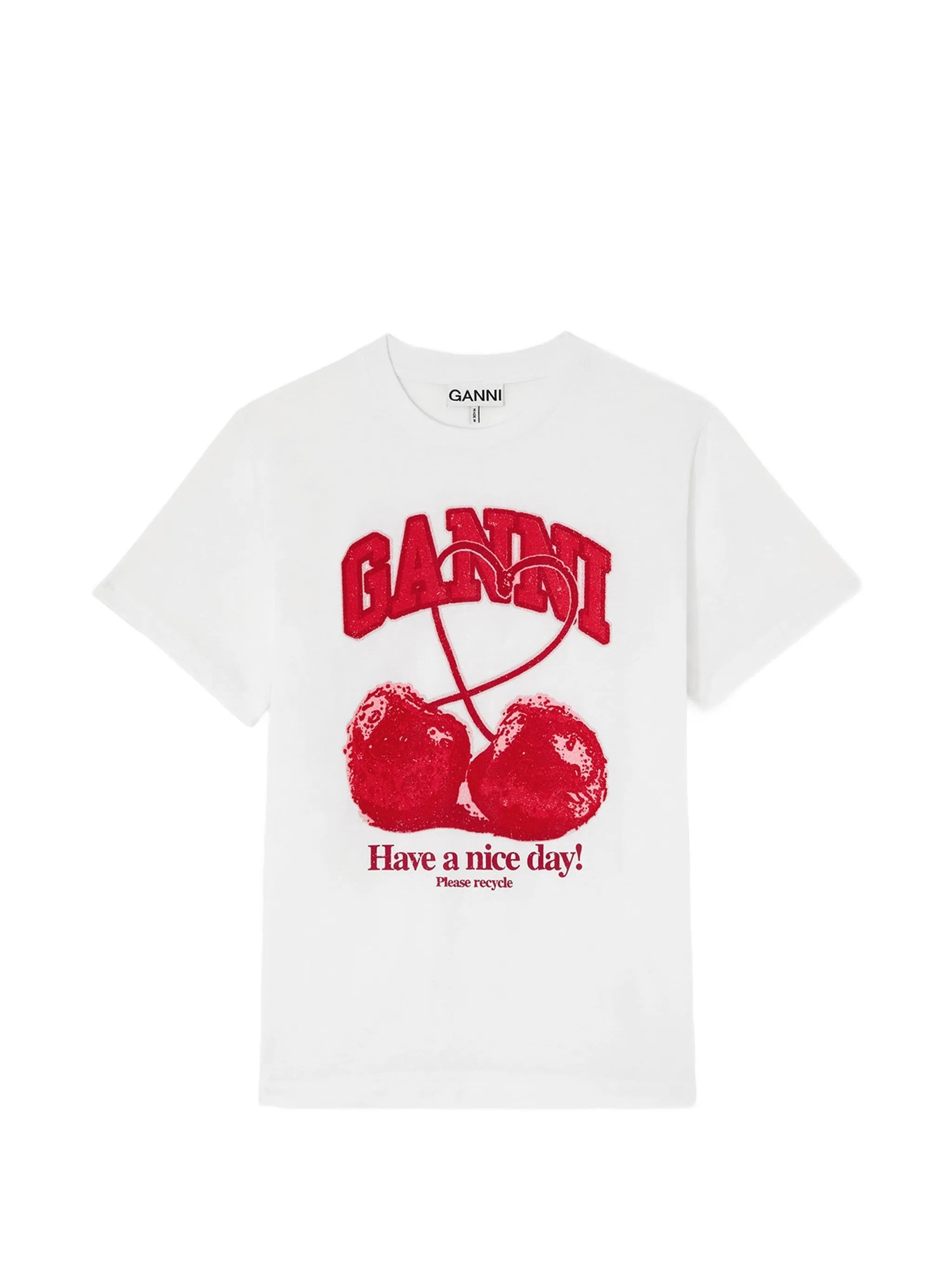 Ganni T-SHIRT Bianco