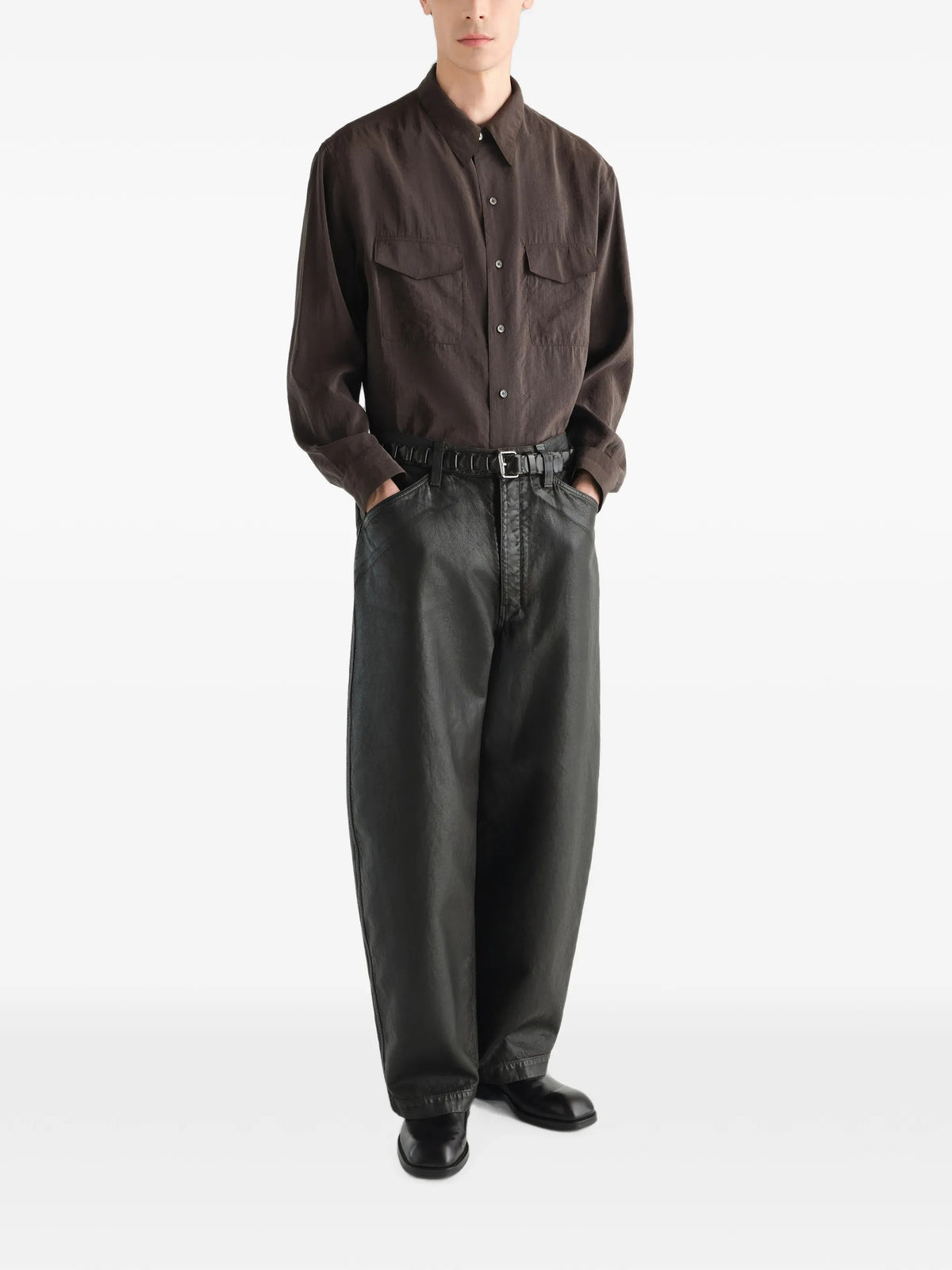 Lemaire PANTALONI Marrone