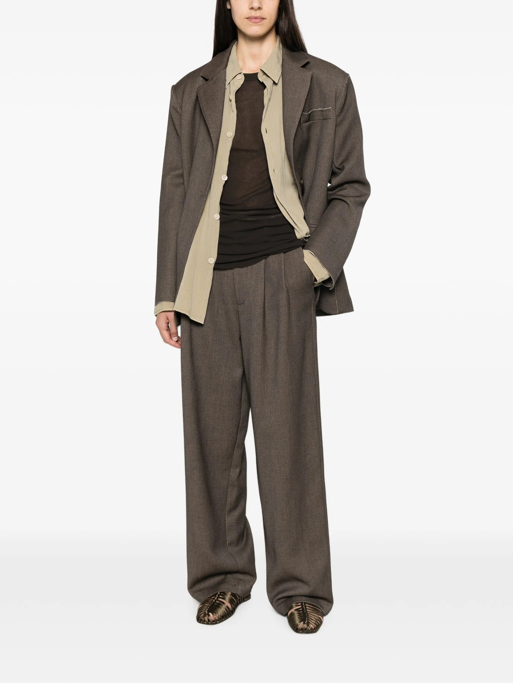 Eleh PANTALONI Marrone
