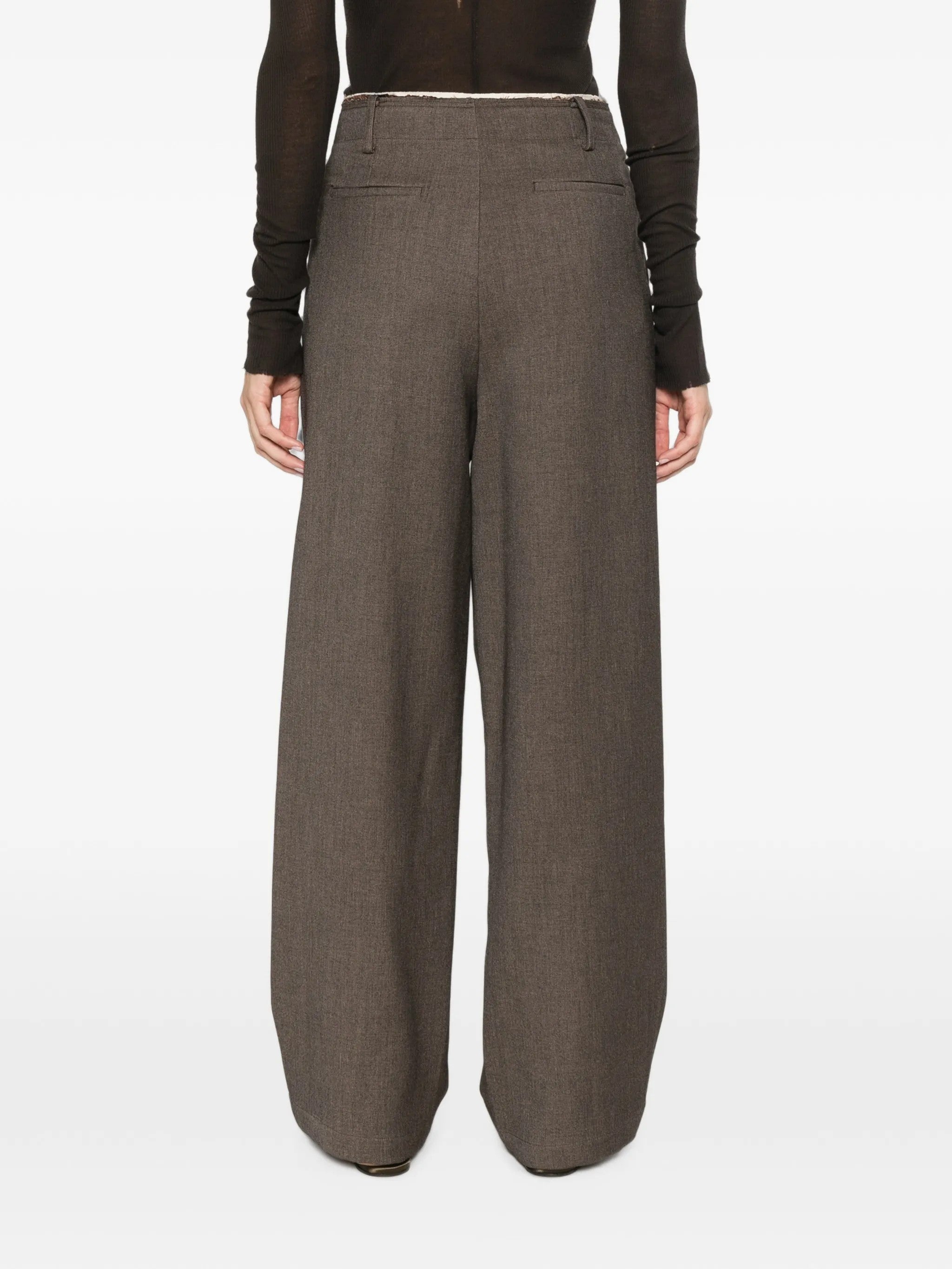 Eleh PANTALONI Marrone