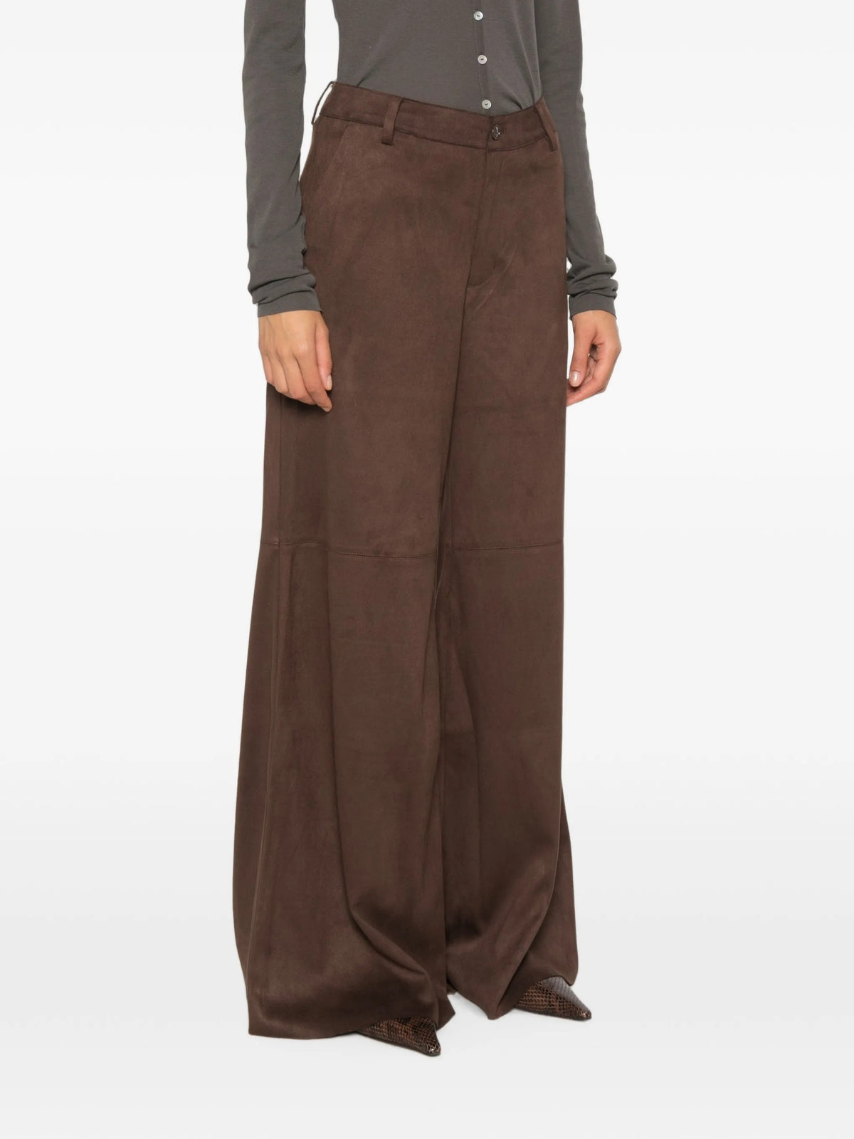 Eleh PANTALONI Marrone