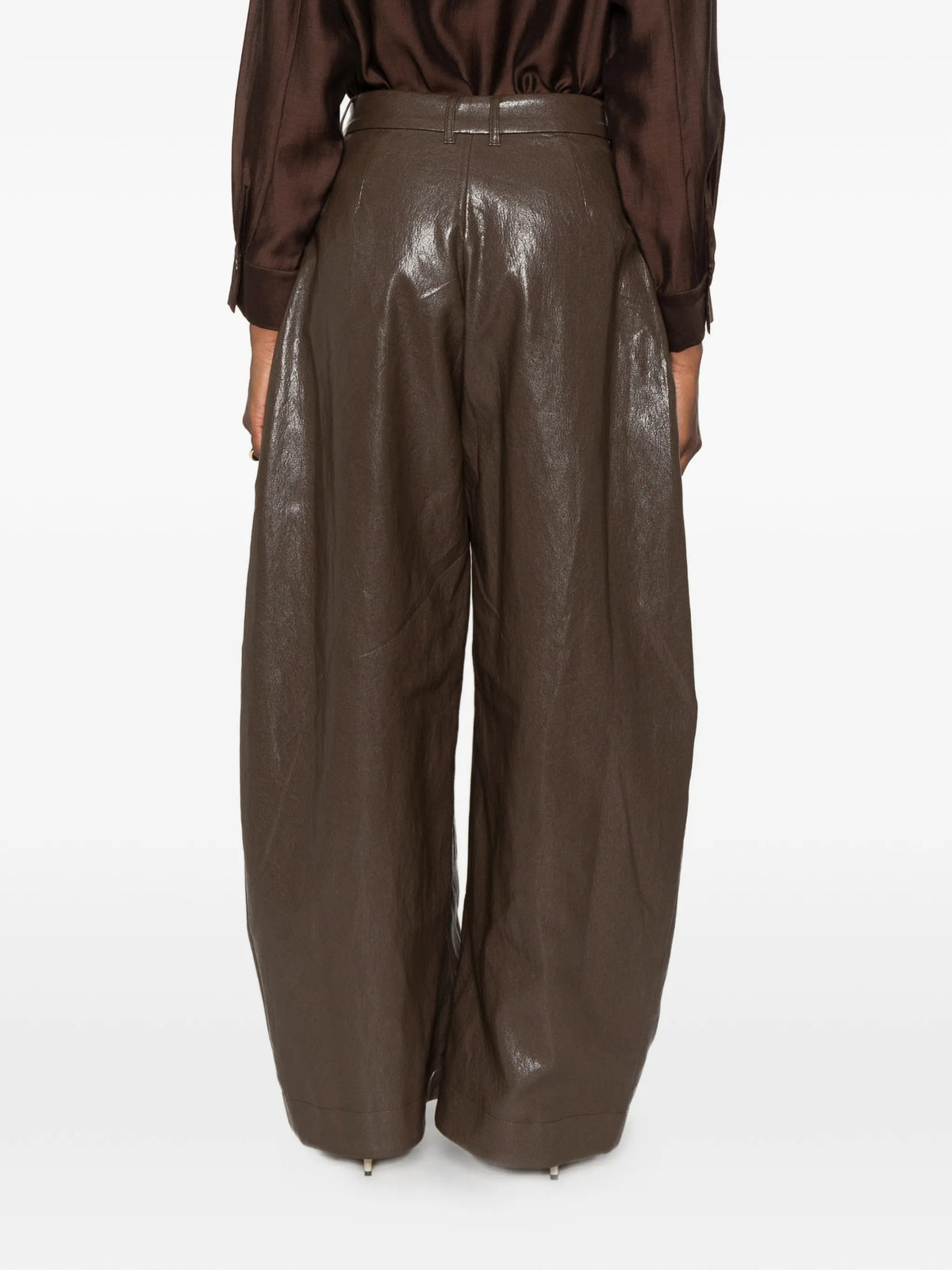 Eleh PANTALONI Marrone
