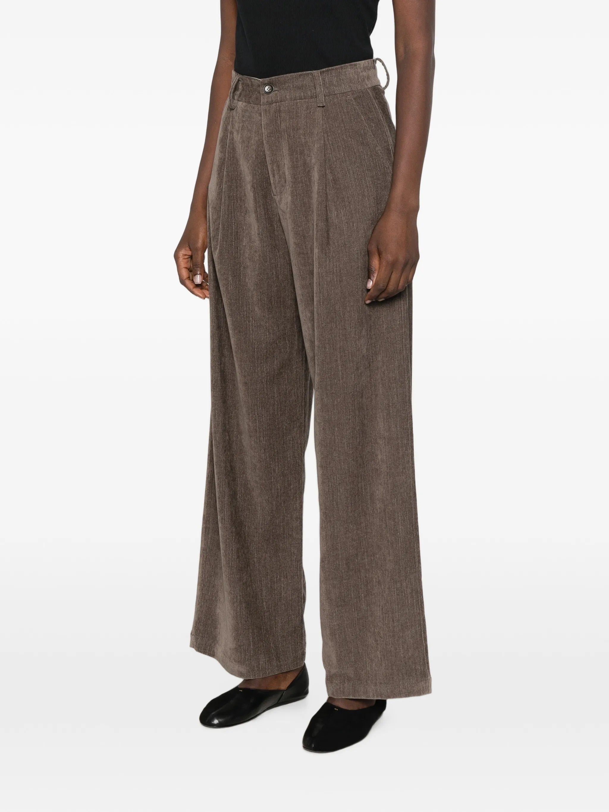 Eleh PANTALONI Marrone