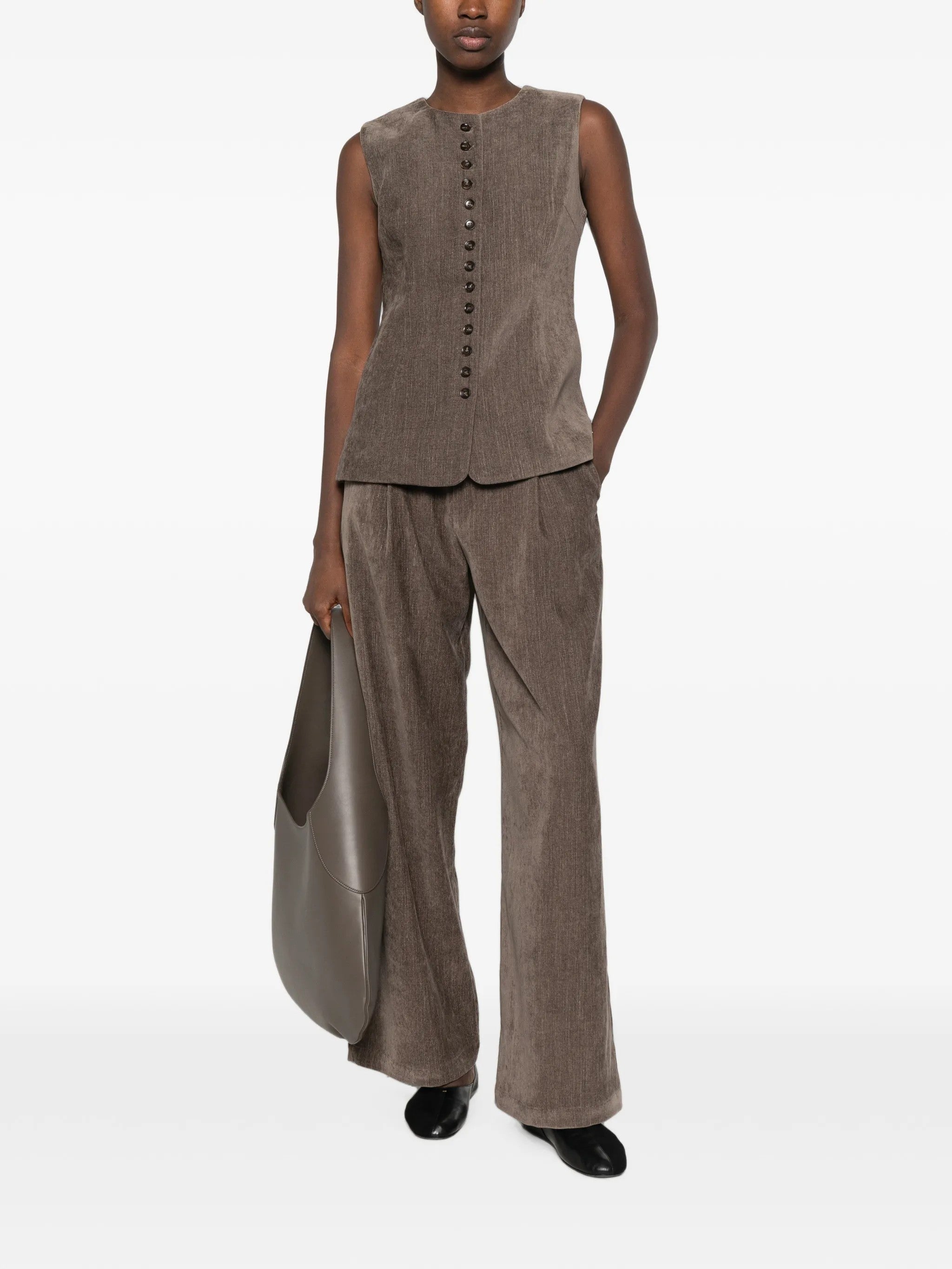 Eleh PANTALONI Marrone