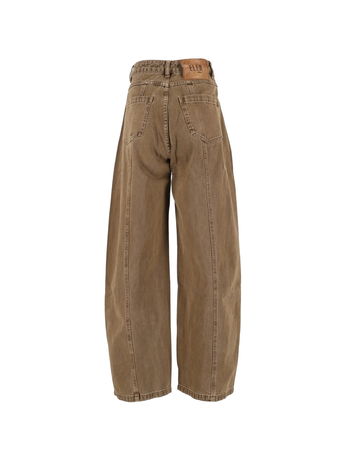 Eleh PANTALONI Marrone