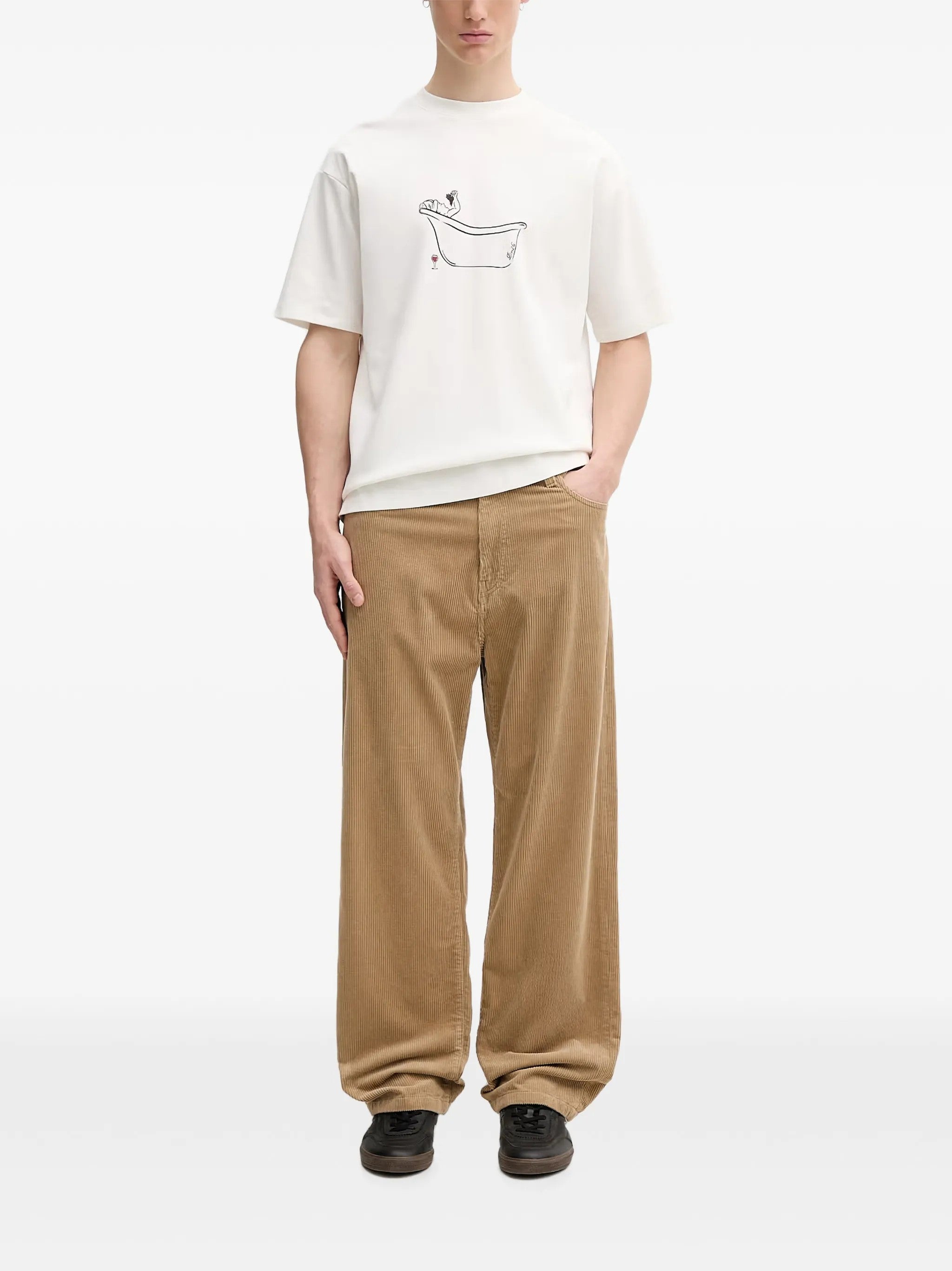 Drole De Monsieur T-SHIRT Bianco